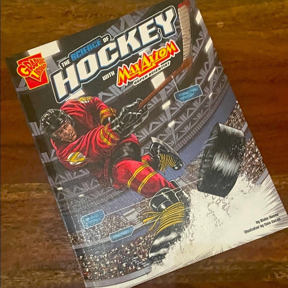 The Science of Hockey Max Axiom Kids Graphic Novel Hardcover STEM